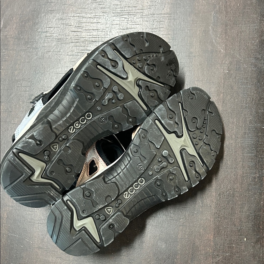 Ecco Women's Sandals Size 40 Black Beige Pink Orthopedic Comfort Shoes 9.5 - Picture 7 of 8